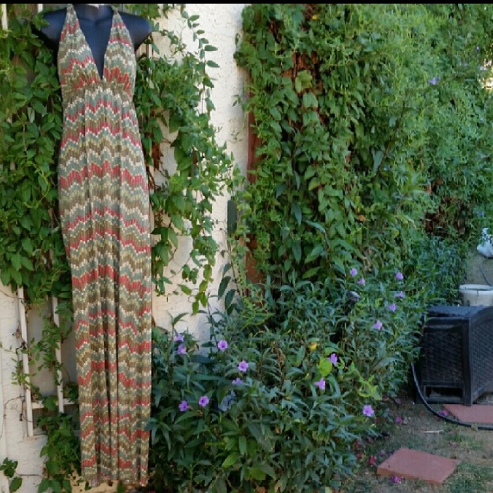 Parker - halter maxi multiple color dress